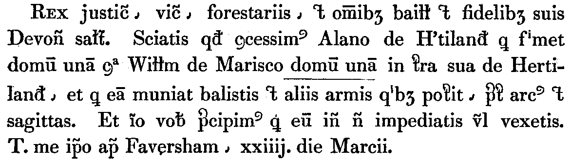 Scan of page 103 of Rotuli Chartarum